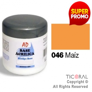 BASE ACRILICA AD 046 MAIZ 200ML X 3 UNIDADES